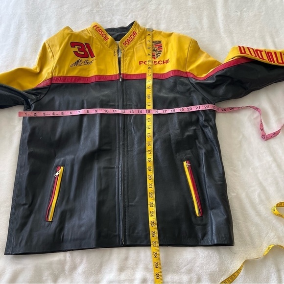 Vintage Leather Porsche NASCAR 31 Jacket - Picture 12 of 12